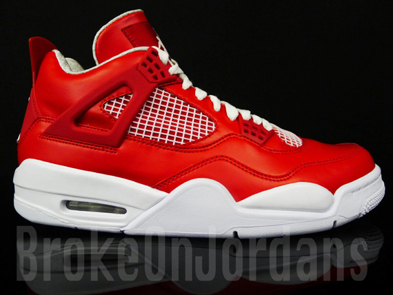 Air Jordan Iv Red White 17