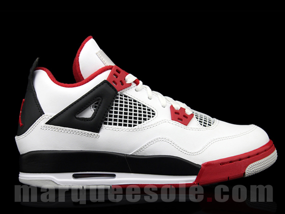 Air Jordan Iv White Red 2