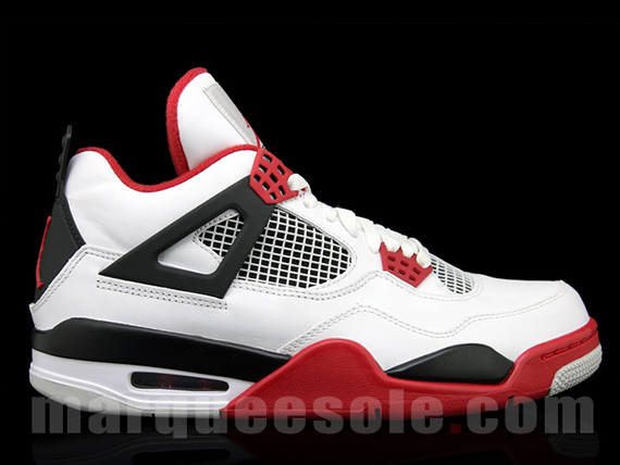 Air Jordan Iv White Varsity Red Black 2012 1