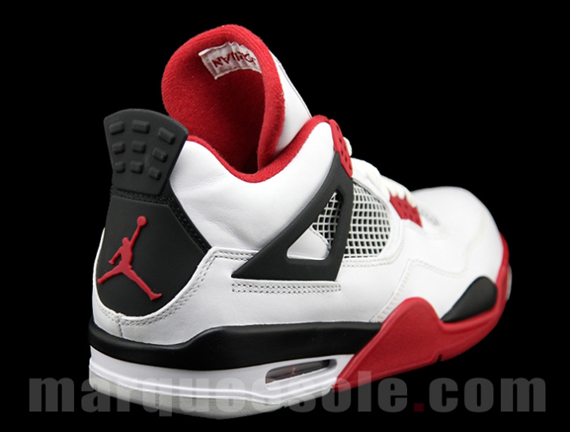 Air Jordan Iv White Varsity Red Black 2012 4