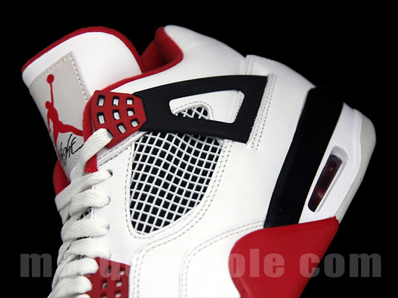 Air Jordan IV - White - Fire Red - Black