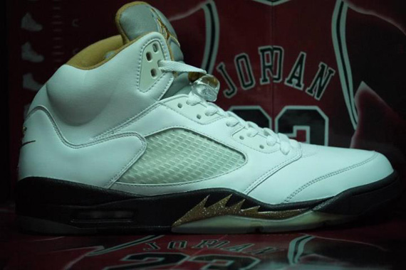 Air Jordan V White Wedding Sample 2