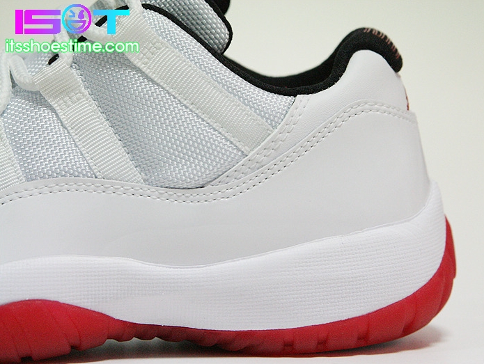 Air Jordan Xi Low White Varsity Red Detailed Images 10