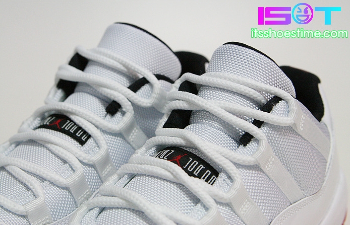 Air Jordan Xi Low White Varsity Red Detailed Images 13