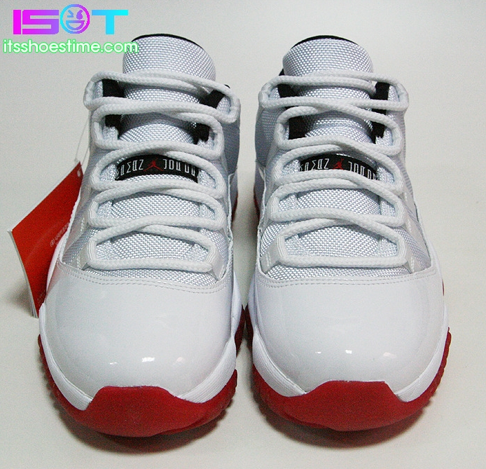 Air Jordan Xi Low White Varsity Red Detailed Images 16