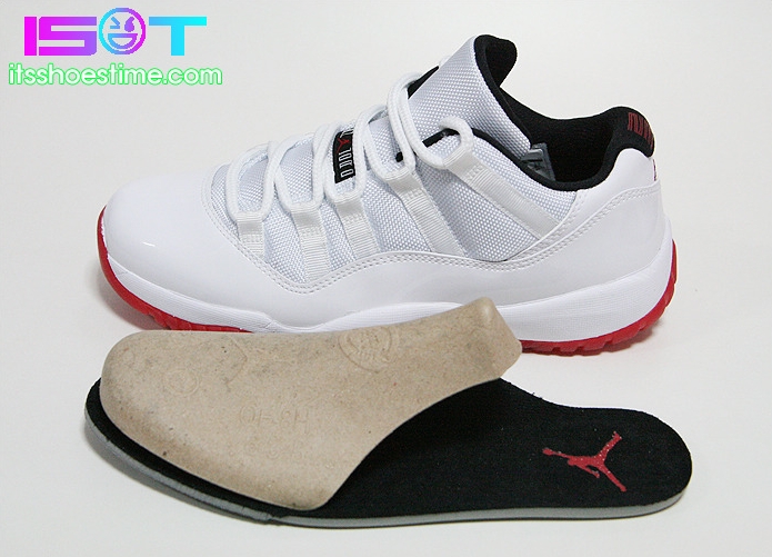 Air Jordan Xi Low White Varsity Red Detailed Images 18