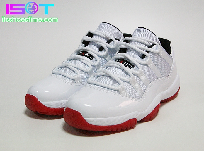 Air Jordan Xi Low White Varsity Red Detailed Images 20