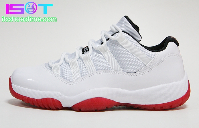 Air Jordan Xi Low White Varsity Red Detailed Images 21