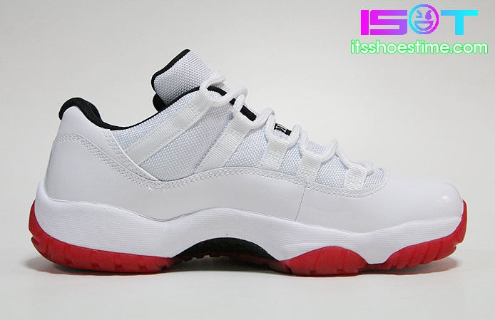Air Jordan Xi Low White Varsity Red Detailed Images 22