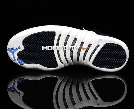 Air Jordan Xii Obsidian University Blue White French Blue 2012 2