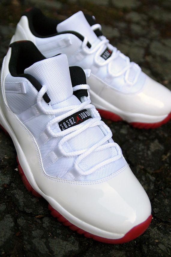 Jordan Xi Low White Red Otf 8