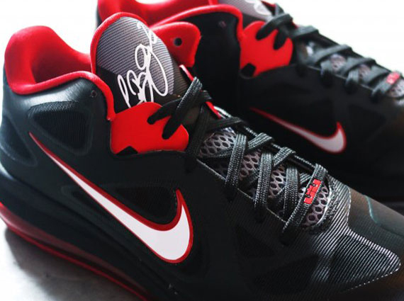 Nike LeBron 9 Low - Black - Sport Red - White