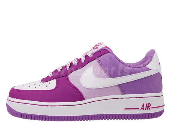 Nike Af1 Gs Violet White 1