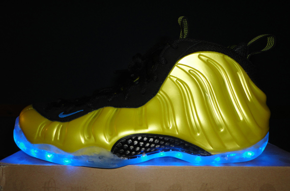 Nike Air Foamposite One Electrolime Light Up Customs Ebay 2