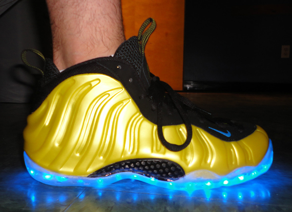 Nike Air Foamposite One Electrolime Light Up Customs Ebay 3