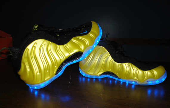 Nike Air Foamposite One Electrolime Light Up Customs Ebay 4