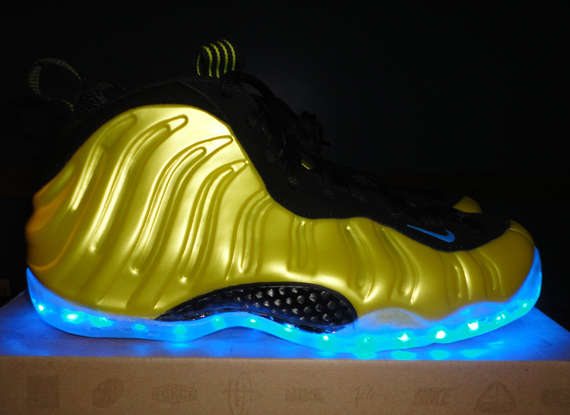 Nike Air Foamposite One Electrolime Light Up Customs Ebay 5