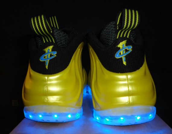 Nike Air Foamposite One Electrolime Light Up Customs Ebay 6