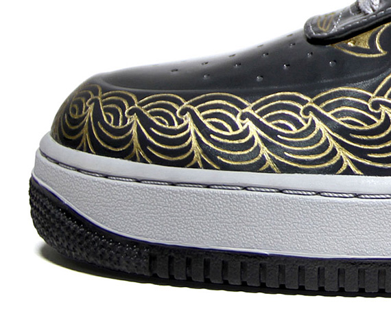 Nike Air Force 1 30th Anniversary Year Of Dragon Gold Bespoke Zhijun Wang 7