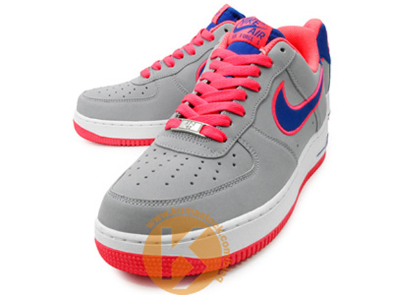 Nike Air Force 1 Low Grey Hot Pink Royal 3