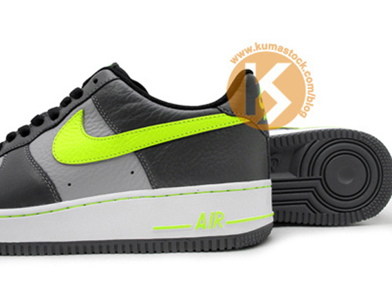 Nike Air Force 1 Low Grey Volt Black 1