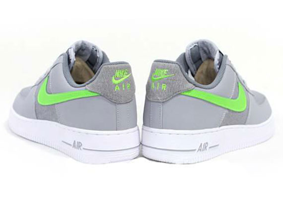 Nike Air Force 1 Low Grey White Bright Green 1