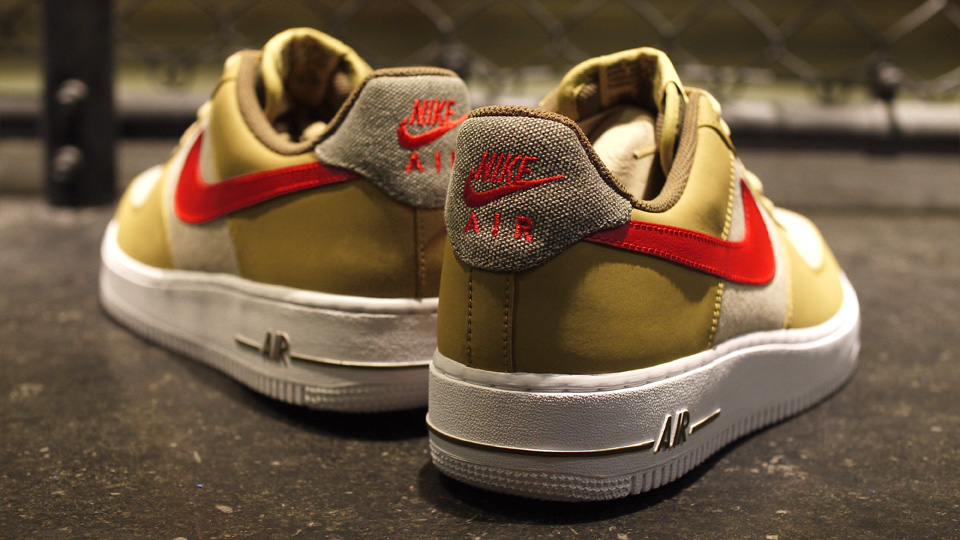 Nike Air Force 1 Low Jersey Gold Sport Red White 2