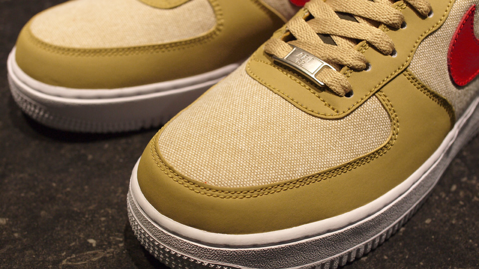Nike Air Force 1 Low Jersey Gold Sport Red White 5