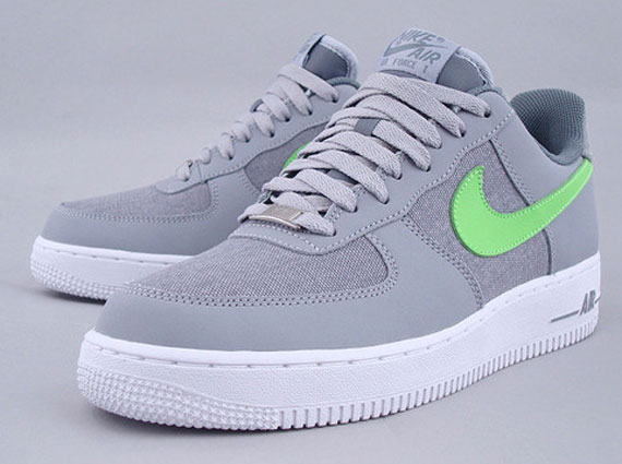 Nike Air Force 1 Low Wolf Grey Electric Green