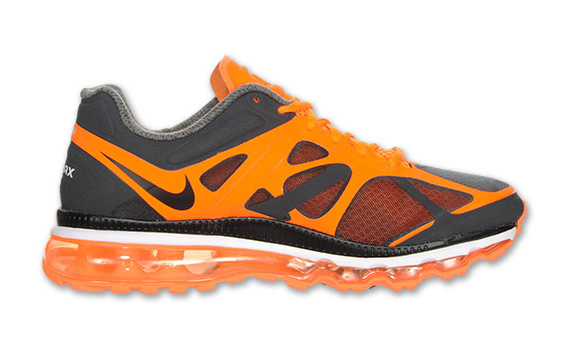 Nike Air Max 2012 Anthracite Total Orange White Black 3