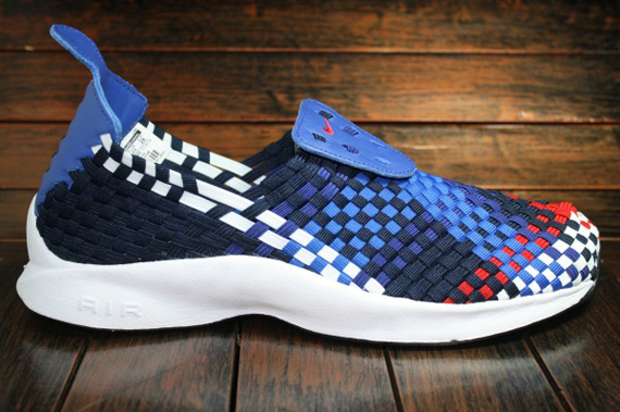 Nike Air Woven Obsidian University Red Deep Royal Blue 1