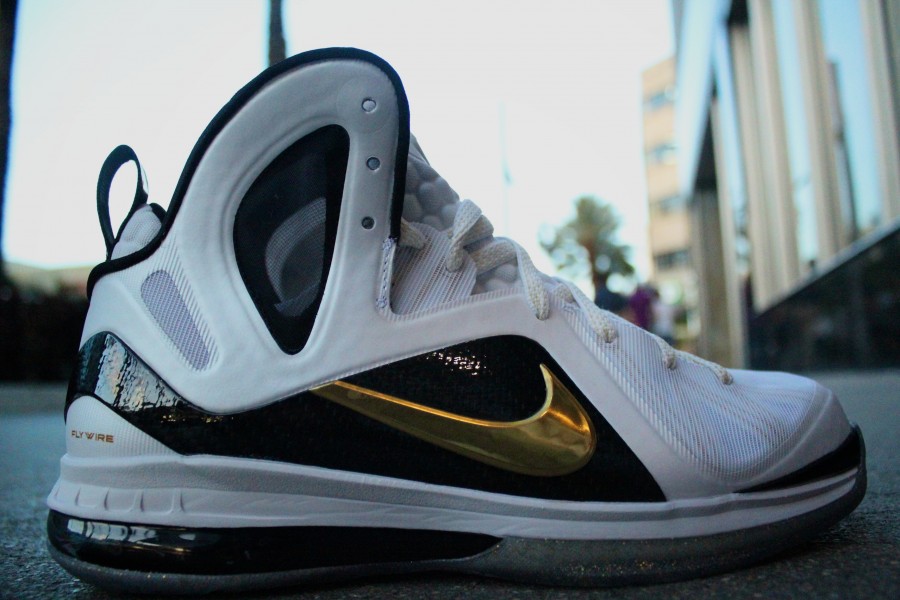 Nike Lebron 9 Ps Elite Home White Gold 2