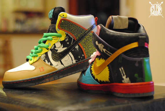 Nike Sb Dunk High What The Dunk Customs By El Cappy 3