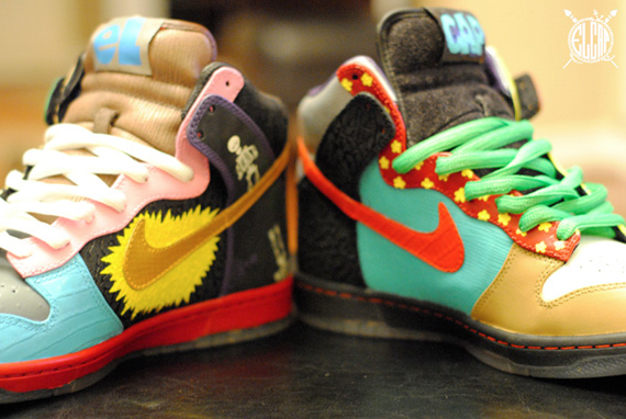 Nike Sb Dunk High What The Dunk Customs By El Cappy 5