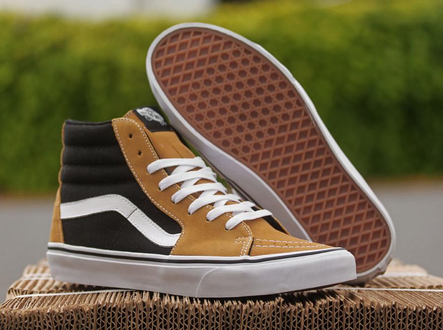 Vans Sk8 Hi Suede Honey Mustard 4