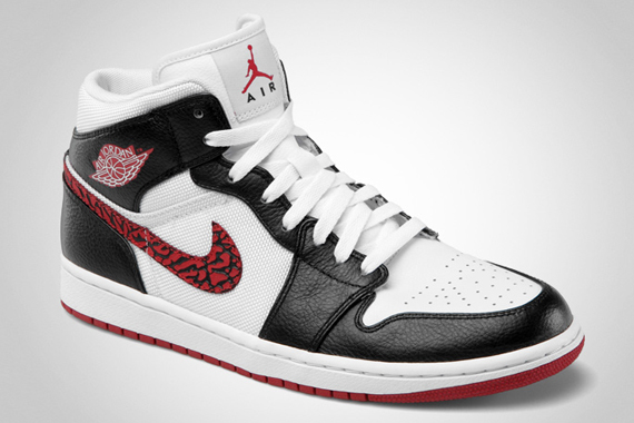 Air Jordan 1 Phat White Varsity Red Black June 2012 2