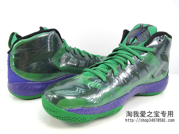 Air Jordan 2012 Lite Green Purple 2