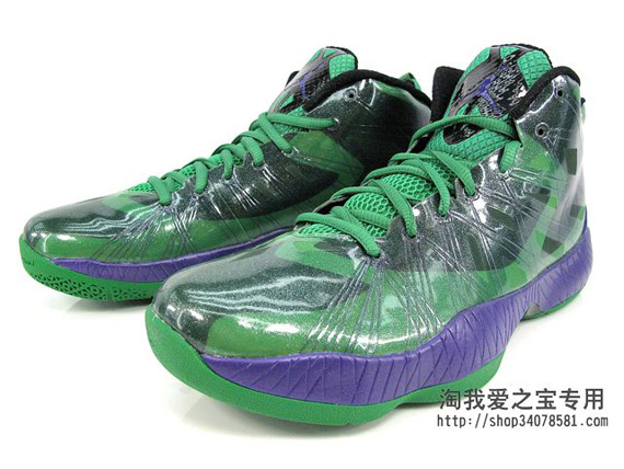 Air Jordan 2012 Lite Green Purple 3