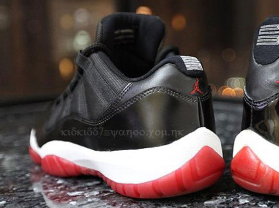 Air Jordan Xi Low Black Varsity Red