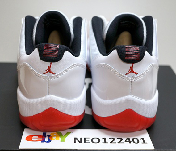 Air Jordan Xi White Red Low Rr 5