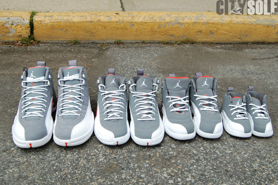 Air Jordan Xii Cool Grey Full Family 8