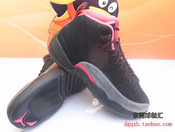 Air Jordan Xii Gs Black Siren Red New Photos 3