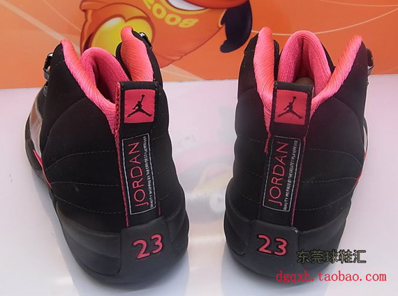 Air Jordan Xii Gs Black Siren Red New Photos 4