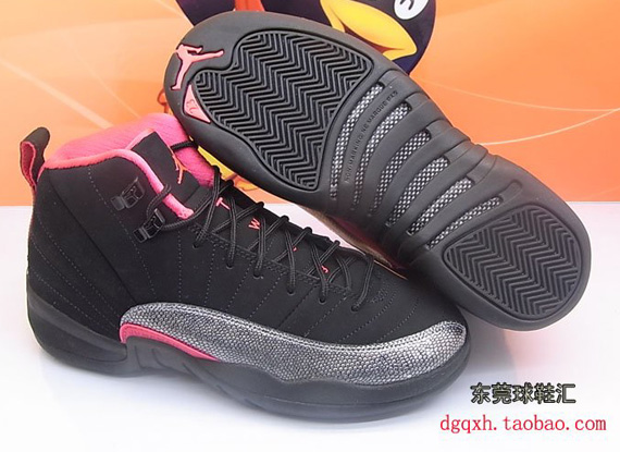 Air Jordan Xii Gs Black Siren Red New Photos 6