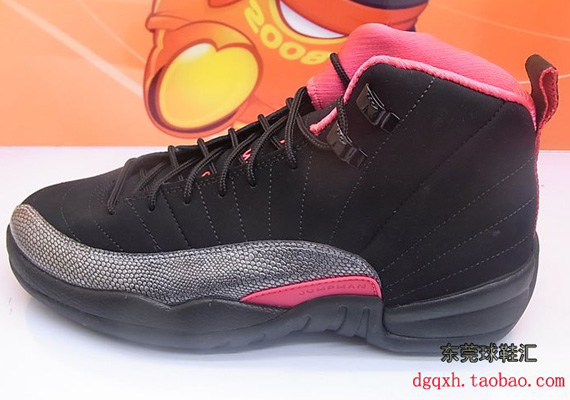 Air Jordan Xii Gs Black Siren Red New Photos 7