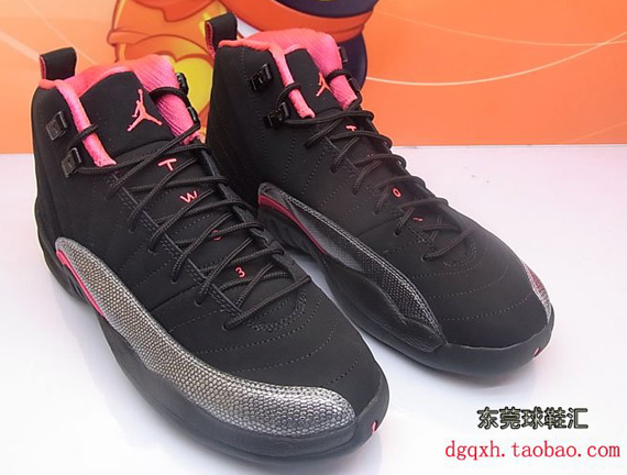 Air Jordan Xii Gs Black Siren Red New Photos