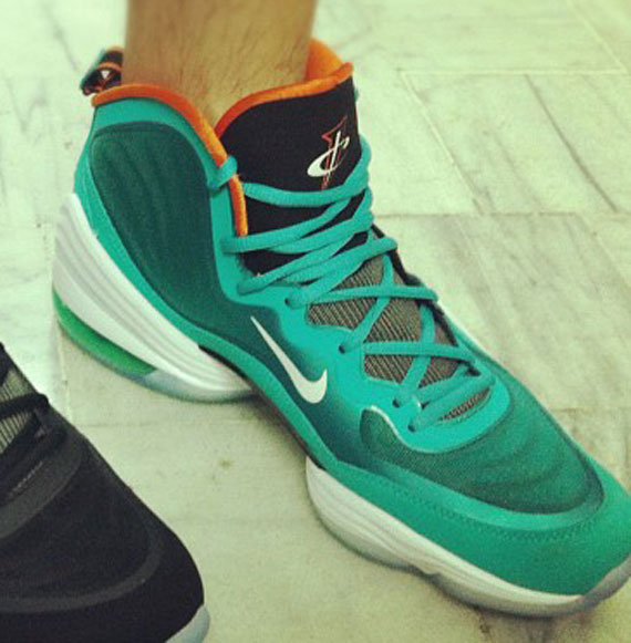 Air Penny 5 Miami Dolphins Green Orange