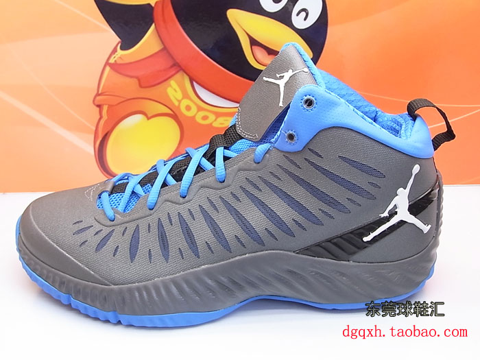 Jordan Super Fly Grey Black Blue 2