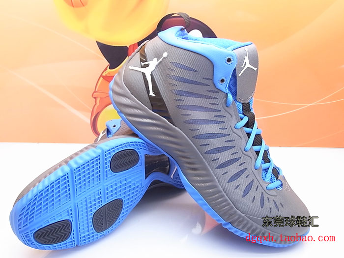 Jordan Super Fly Grey Black Blue 7