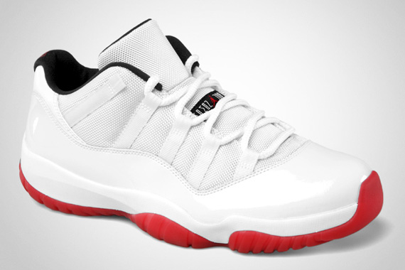 Jordan Xi Low White Red Official Images 3